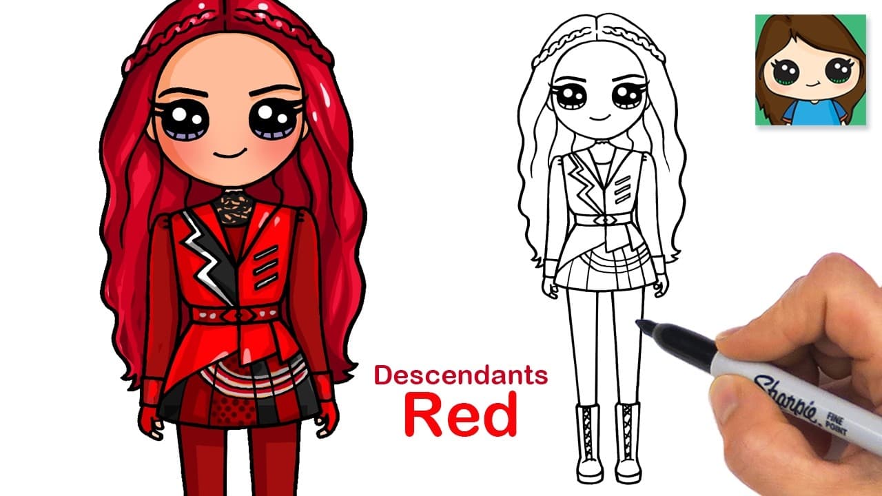Preview of How to Draw Red | Disney Descendants Wicked Wonderland
