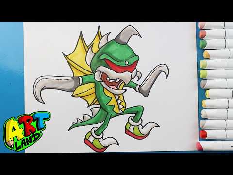 Preview of How to Draw Gigan Sonic Style