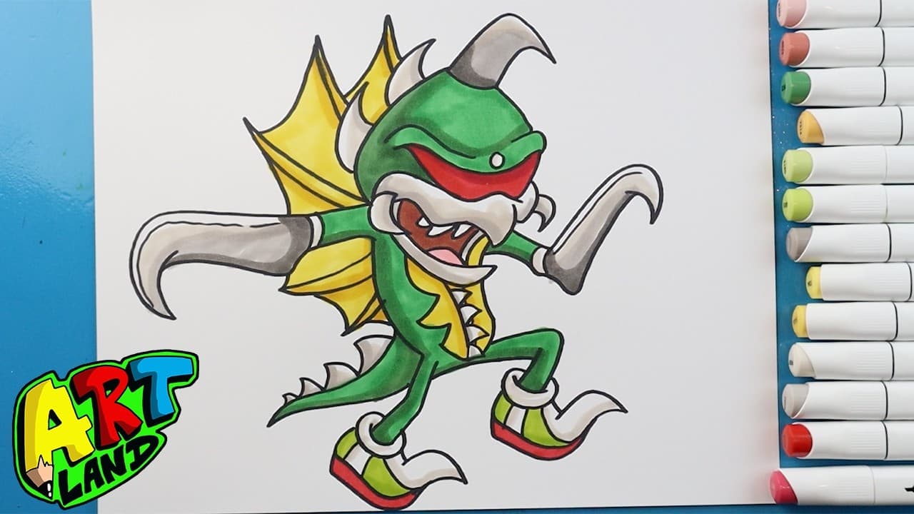 Preview of How to Draw Gigan Sonic Style