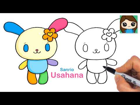 Preview of How to Draw Usahana | Sanrio Cute Flower Rabbit