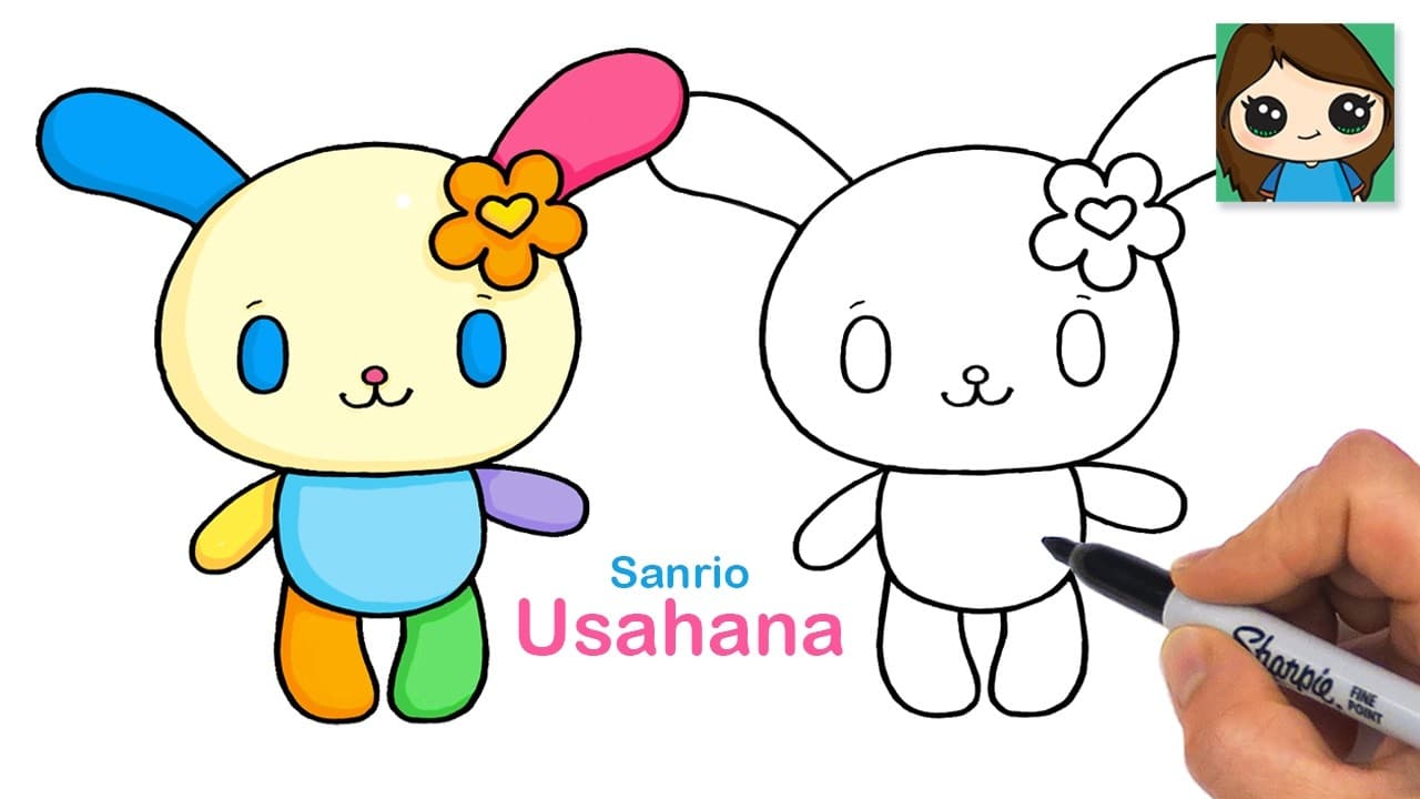 Preview of How to Draw Usahana | Sanrio Cute Flower Rabbit