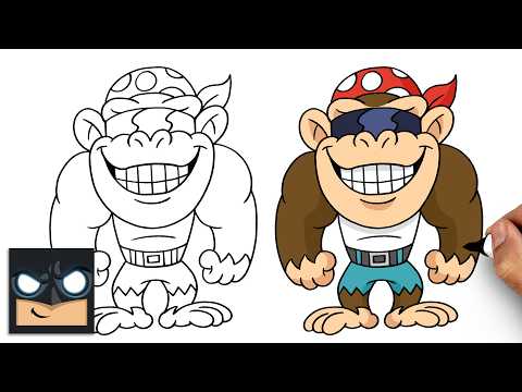 Preview of How to Draw Funky Kong | Super Mario