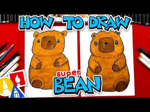 Preview of How To Draw Super Bean Capybara