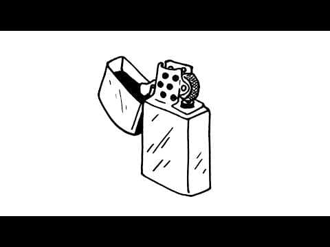 Preview of How to Draw a Zippo Lighter | Easy Step-by-Step Tutorial!