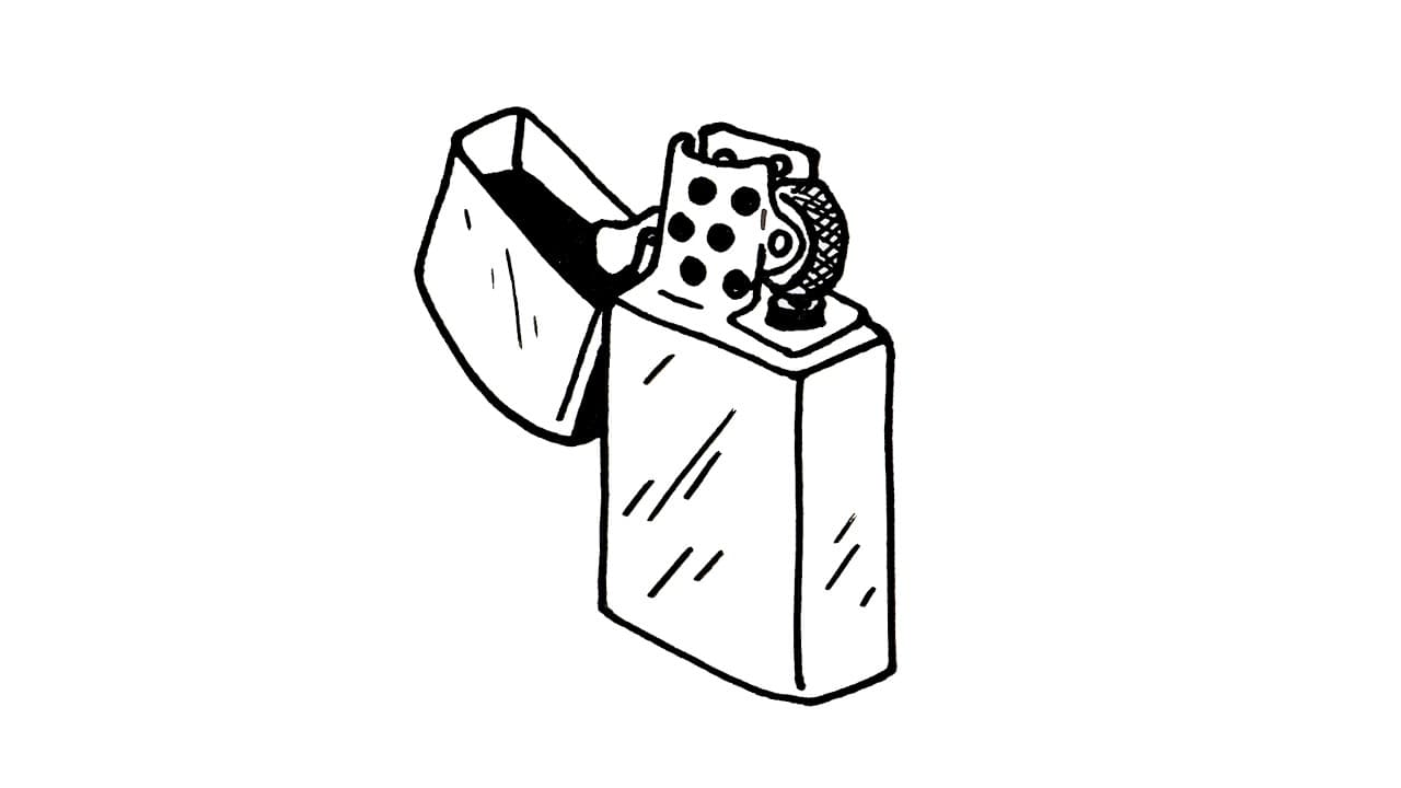 Preview of How to Draw a Zippo Lighter | Easy Step-by-Step Tutorial!