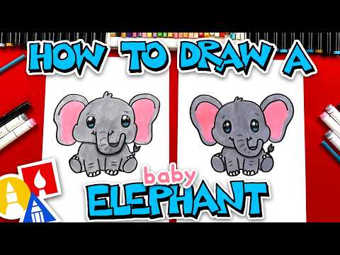 Preview of How To Draw A Baby Elephant