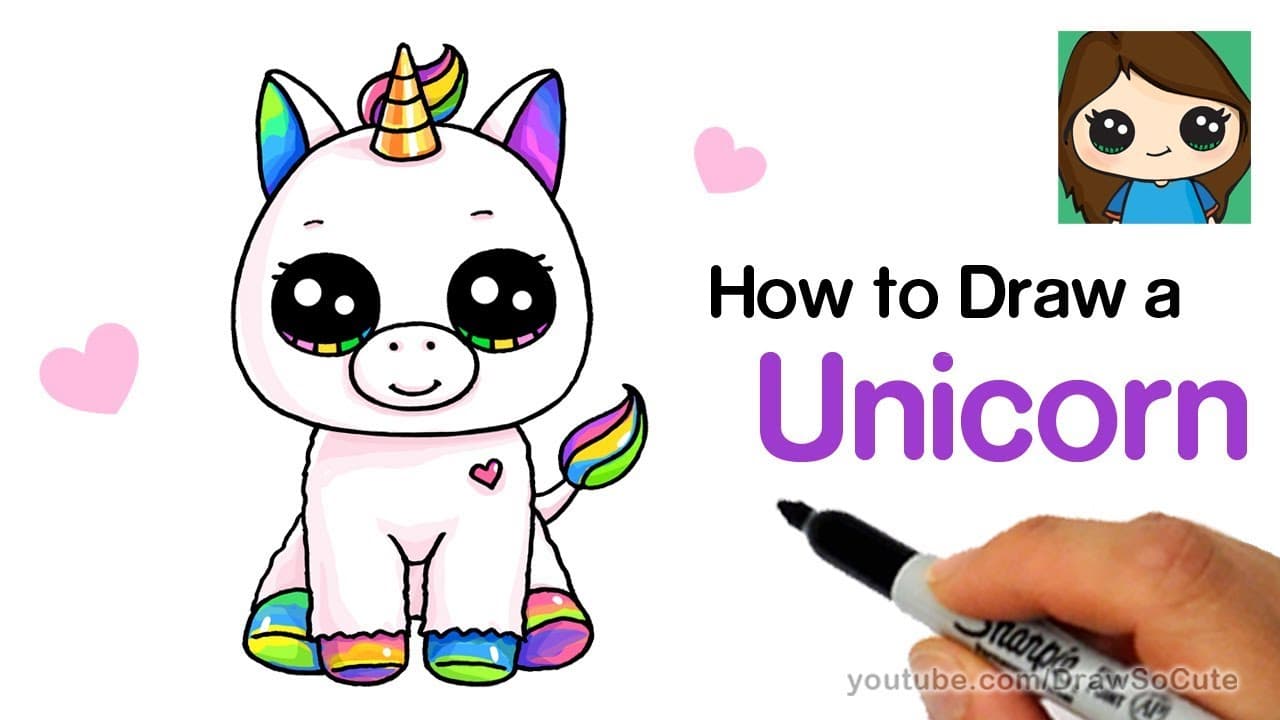 Preview of How to Draw a Unicorn easy