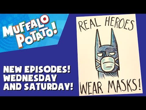 Preview of How To Draw BATMAN in MASK with MUFFALO POTATO #realheroeswearmasks