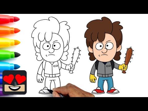 Preview of How To Draw Steve Harrington | Stranger Things