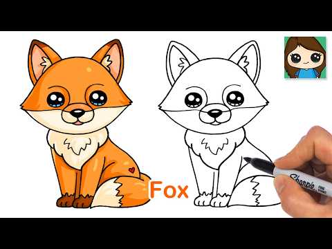 Preview of How to Draw a Fox 🦊 Cute Animal Relaxing Drawing Art