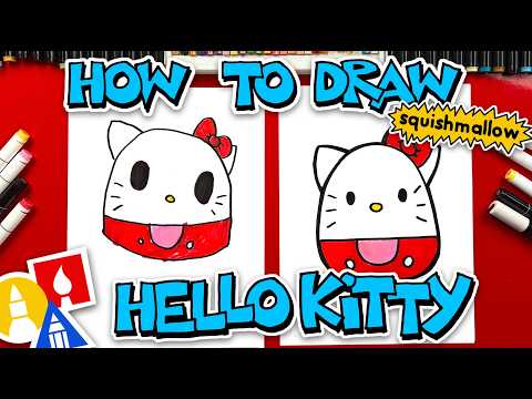 Preview of How To Draw Hello Kitty Squishmallow