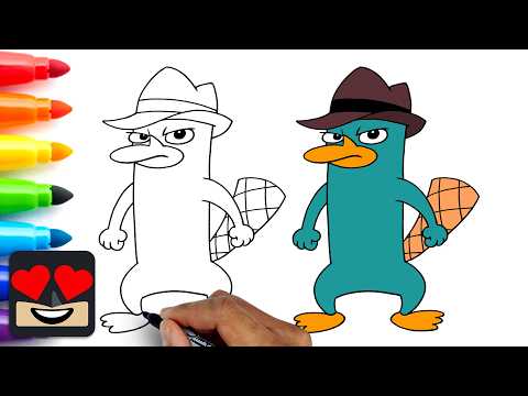 Preview of How To Draw Perry the Platypus | Phineas and Ferb