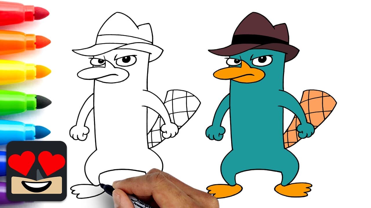 Preview of How To Draw Perry the Platypus | Phineas and Ferb