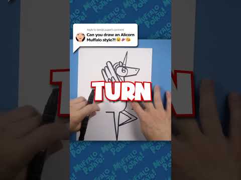 Preview of How to Draw A Using Letters and Numbers with Muffalo Potato #howtodraweasy #alicorn