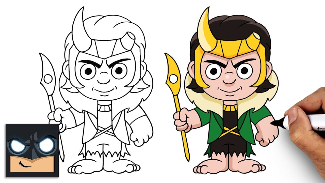 Preview of How to Draw Loki God of Stories