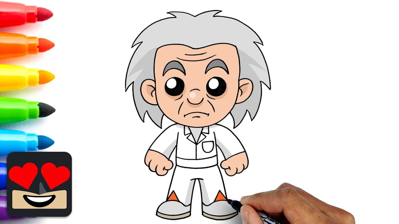 Preview of How To Draw Doc Brown | Back to the Future