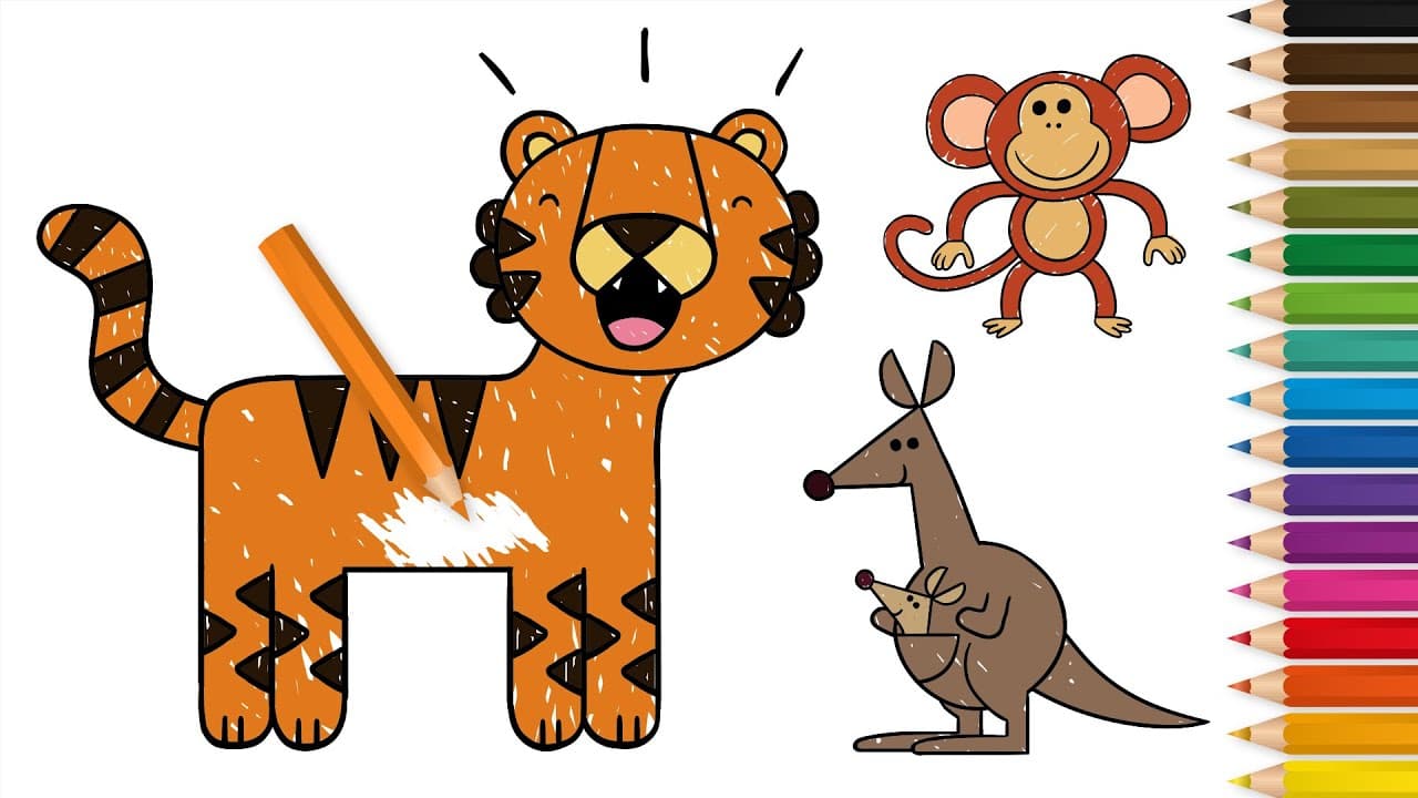 Preview of Learn to Draw Wild Animals | Drawing Lessons for Children