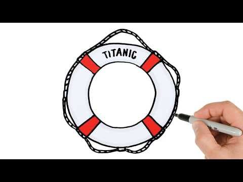 Preview of How to Draw Titanic's Life Ring | Step-by-Step Tutorial!