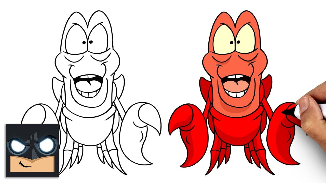 Preview of How to Draw Sebastian | The Little Mermaid