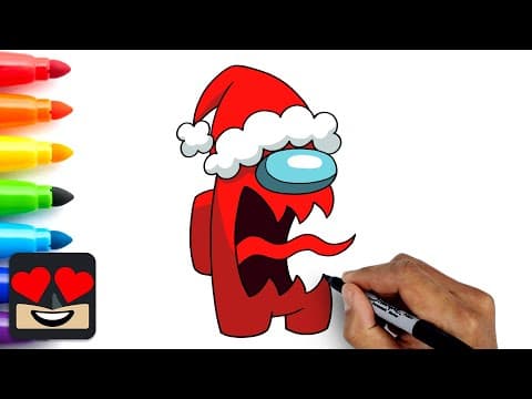 Preview of How To Draw Santa Imposter | Among Us