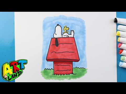Preview of How to Draw Snoopy and Woodstock