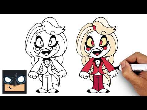 Preview of How to Draw Charlie Morningstar | Hazbin Hotel