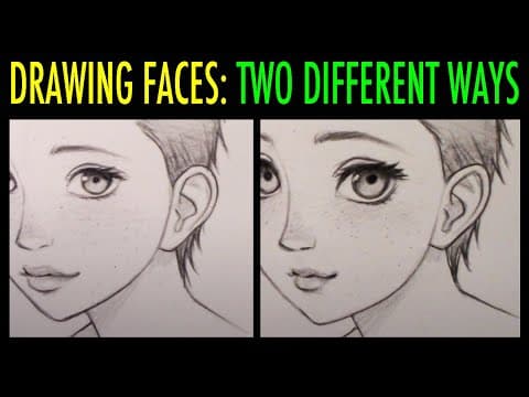 Preview of How to Draw Faces: 2 Different Ways