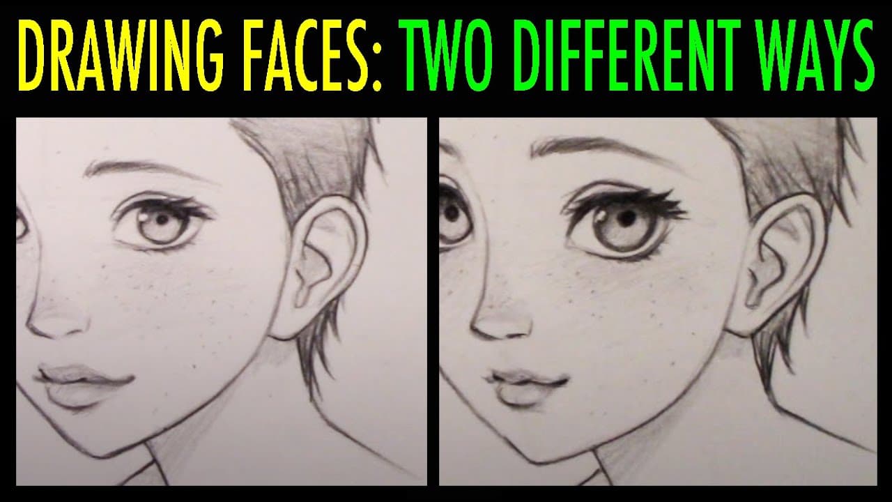Preview of How to Draw Faces: 2 Different Ways