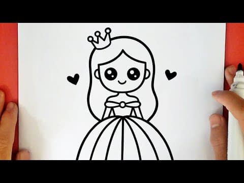 Preview of HOW TO DRAW A CUTE PRINCESS GIRL