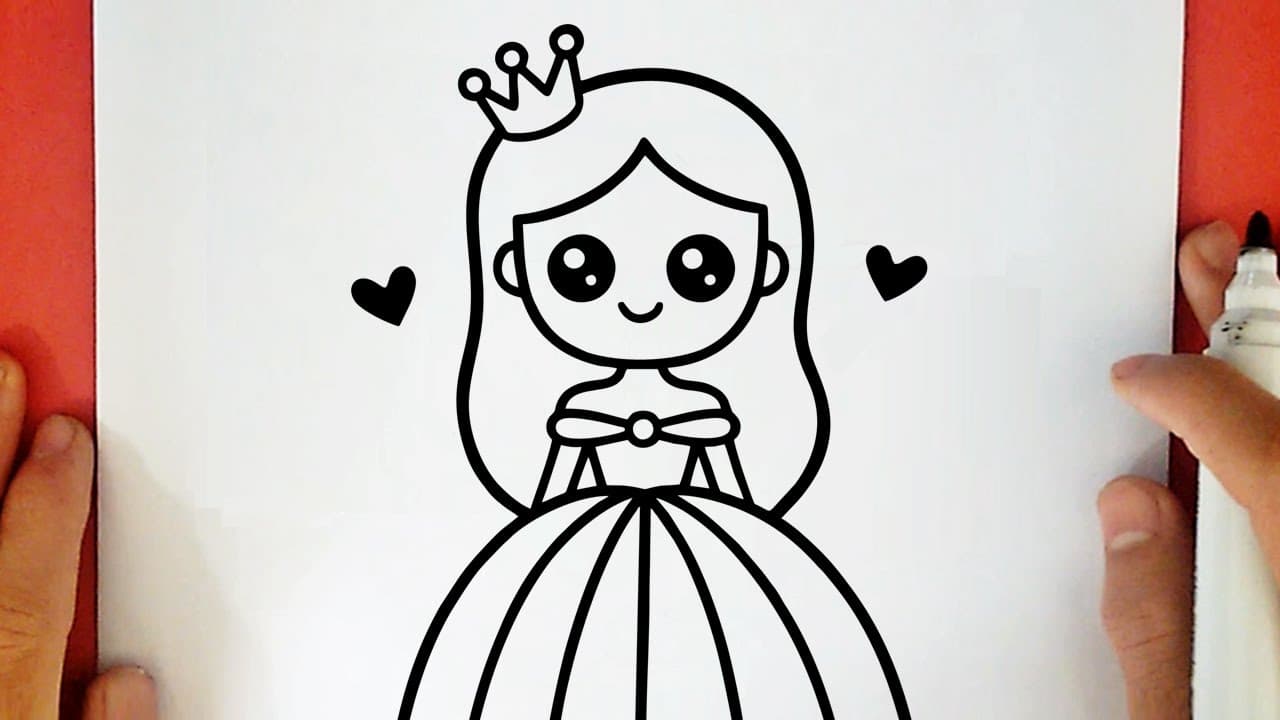 Preview of HOW TO DRAW A CUTE PRINCESS GIRL