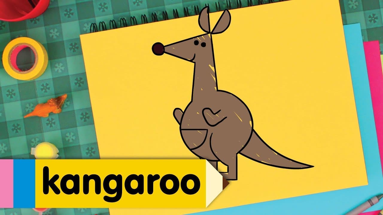 Preview of How to Draw a Kangaroo | Super Simple Draw | Step By Step