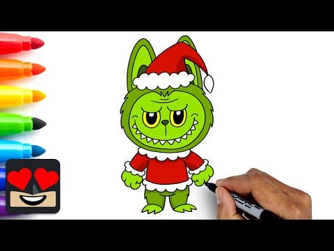 Preview of How To Draw Labubu Grinch