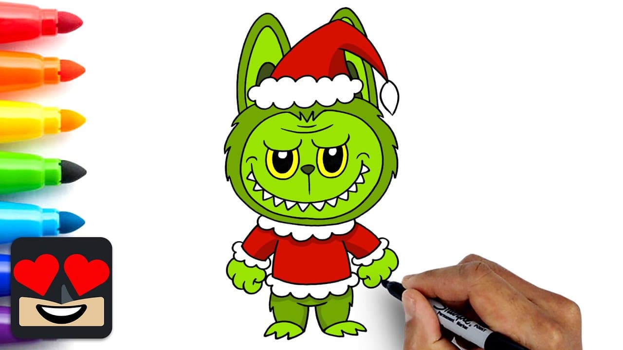 Preview of How To Draw Labubu Grinch