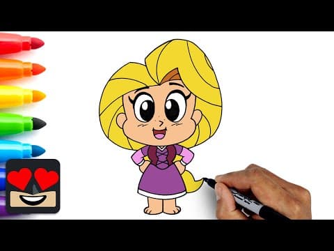 Preview of How To Draw Rapunzel | Chibi Tiny Tales