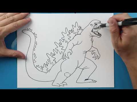 Preview of How to Draw Godzilla from Godzilla Infinity Roar