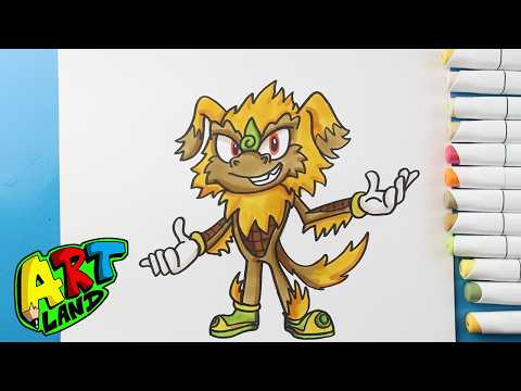 Preview of How to Draw King Caesar Sonic the Hedgehog Style