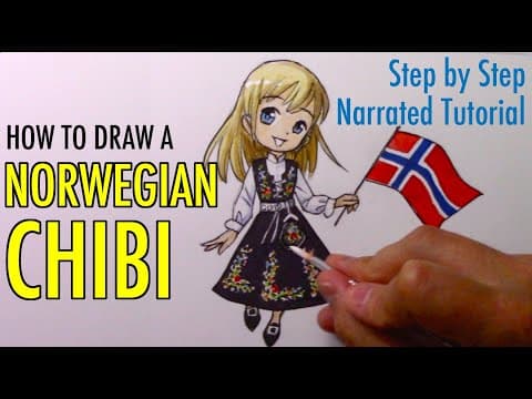 Preview of How to Draw a Norwegian Chibi (I'm Coming to Norway!)