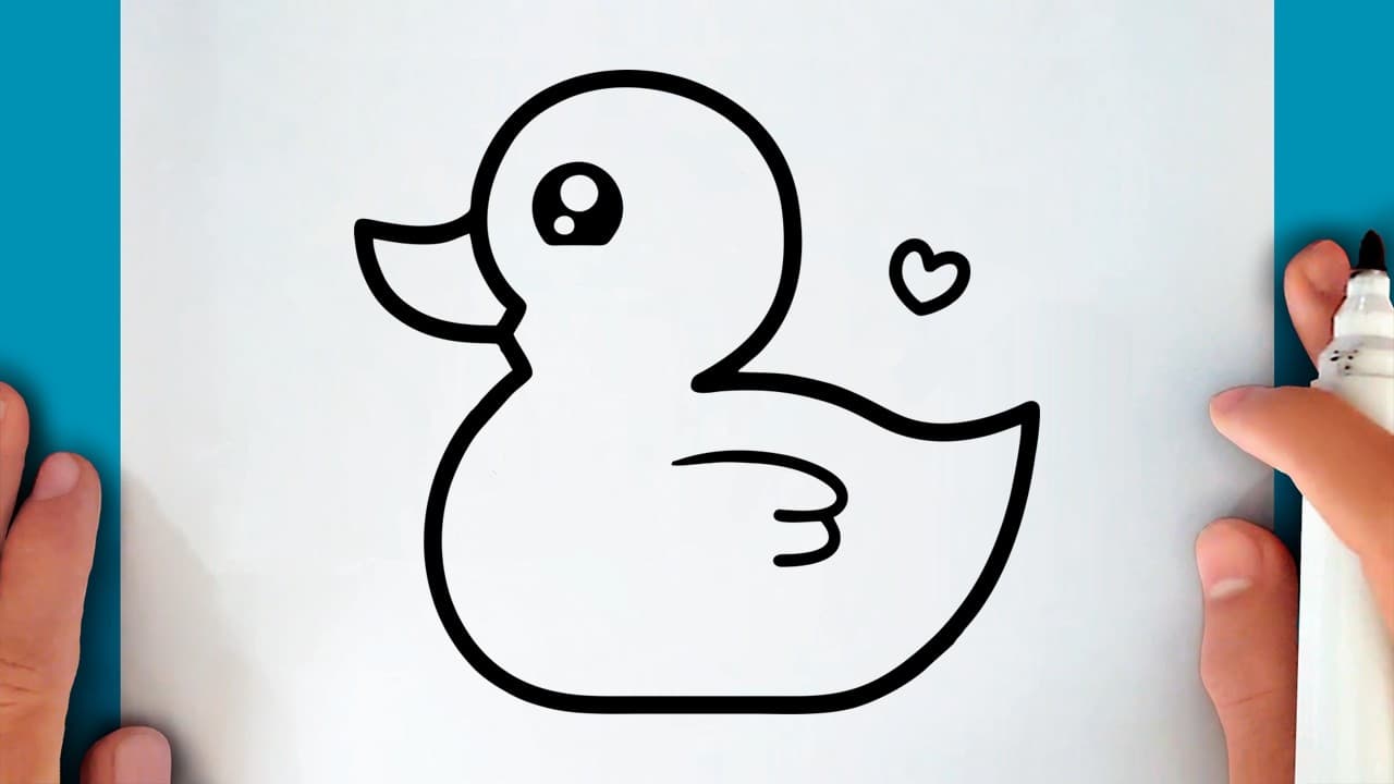 Preview of How to draw a CUTE DUCK