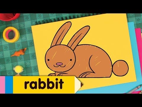 Preview of How To Draw A Rabbit | Step By Step Drawing Lesson for Kids
