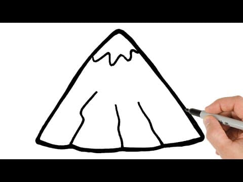 Preview of How to Draw a Mountain | Super Easy Step-by-Step Tutorial!