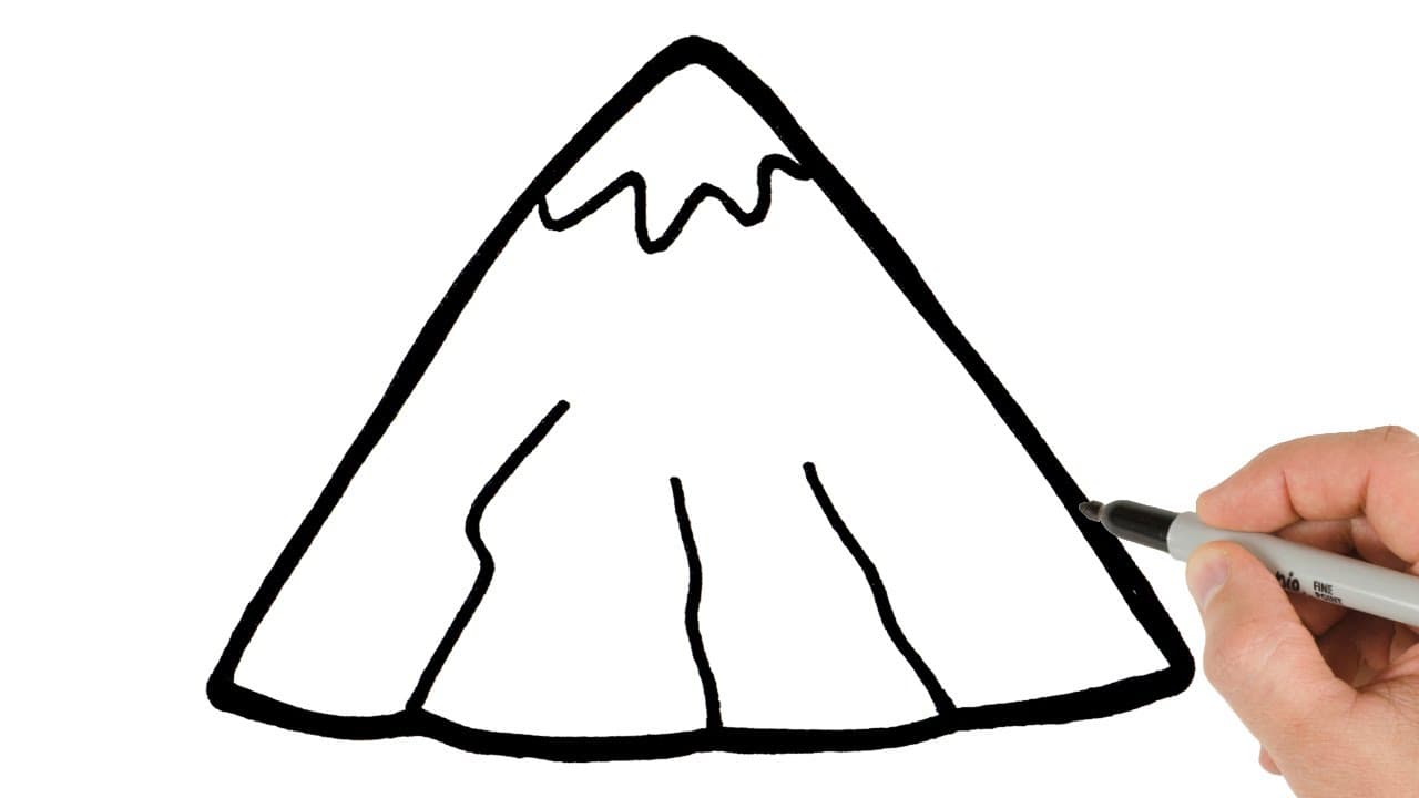 Preview of How to Draw a Mountain | Super Easy Step-by-Step Tutorial!