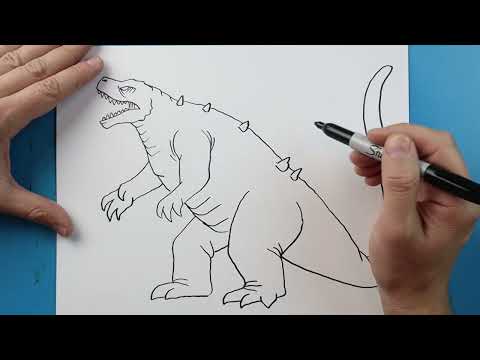 Preview of How to Draw HALLOWEEN GODZILLA