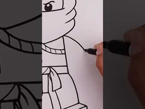 Preview of How to draw Kai Ninjago #shorts