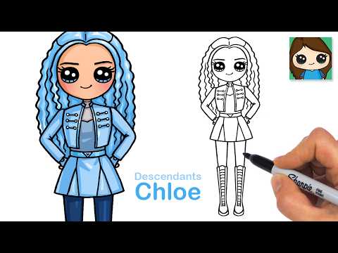 Preview of How to Draw Chloe Charming | Disney Descendants Wicked Wonderland