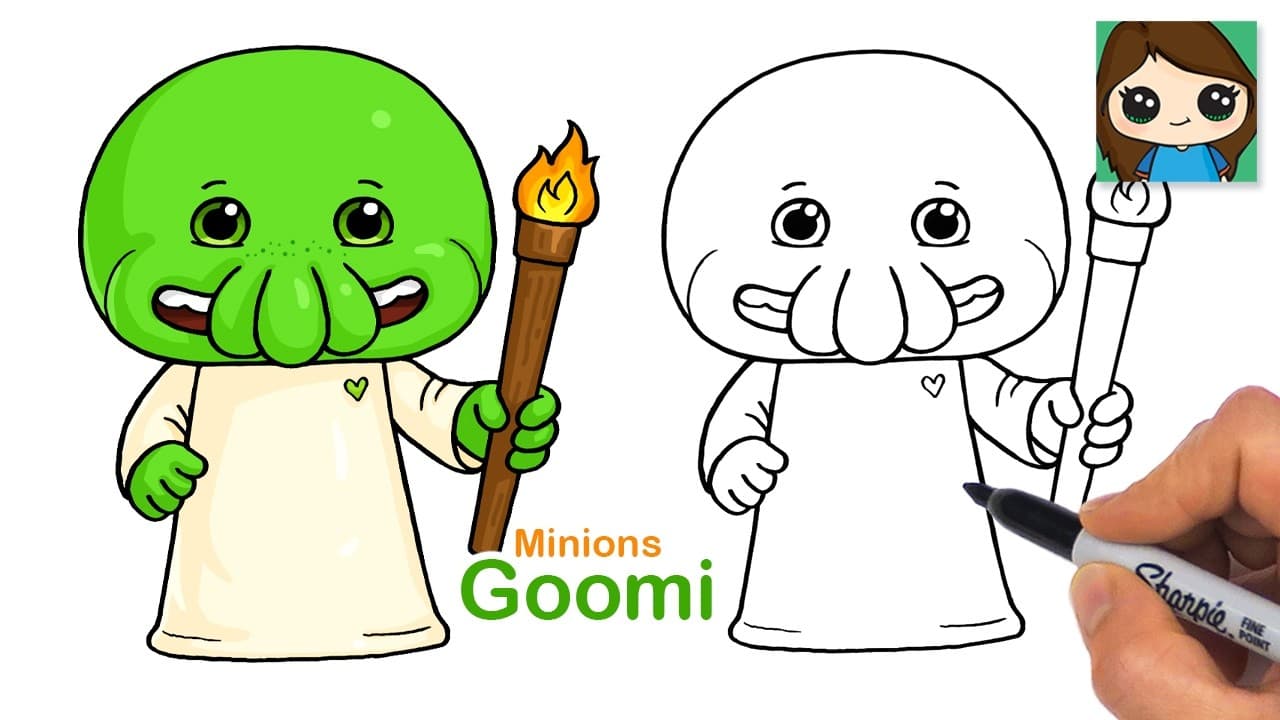 Preview of How to Draw Goomi | Minions & Monsters