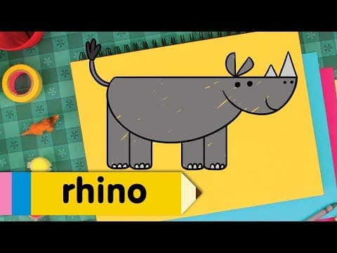 Preview of How To Draw A Rhino