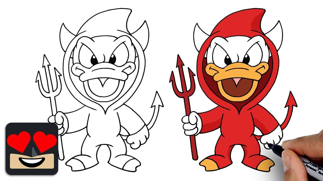 Preview of How To Draw Donald Duck | Disney Halloween