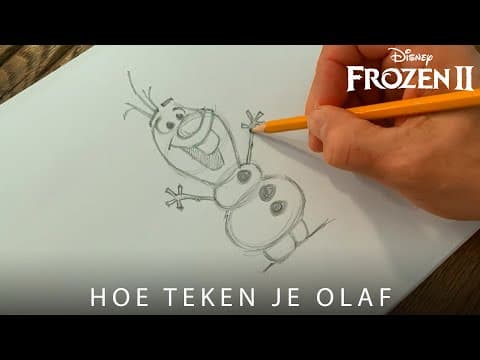 Preview of Frozen 2 | Bonus: Hoe teken je Olaf | Disney NL