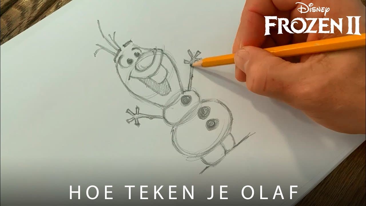 Preview of Frozen 2 | Bonus: Hoe teken je Olaf | Disney NL