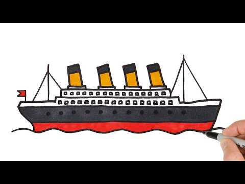 Preview of How to Draw Titanic | Super Easy Step-by-Step Tutorial!